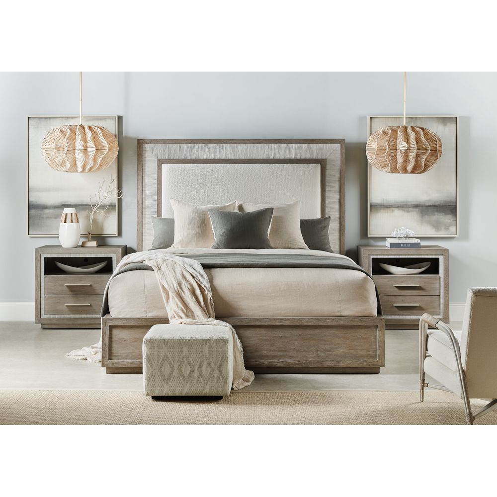 Beds Serenity Rookery King Upholstered Panel Bed