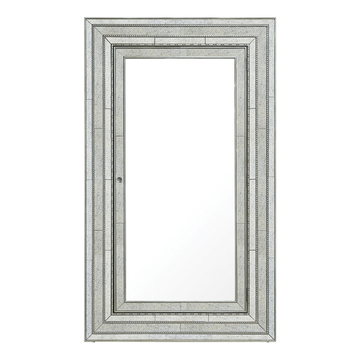 Melange Glamour Floor Mirror with Jewelry Armoire Storage