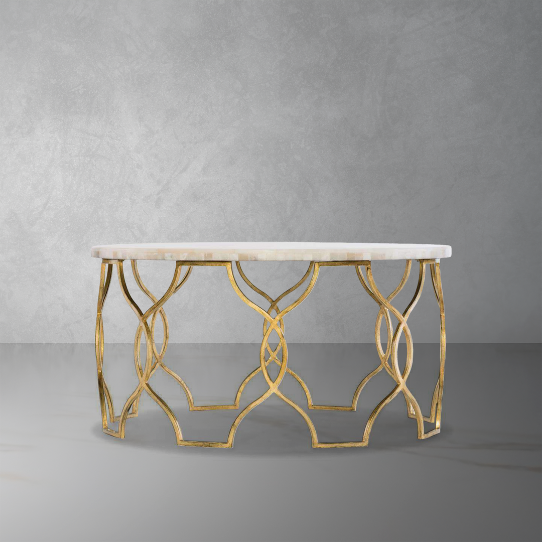 Melange Corrina Cocktail Table-Hooker-STOCKR-HOOKER-638-50359-WH-Coffee Tables-1-France and Son
