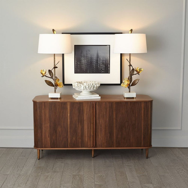 Table Lamps Magnolia Flower Table Lamp-Left