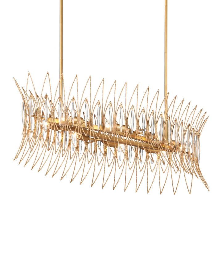 Chandeliers Marquise Oval Gold Chandelier