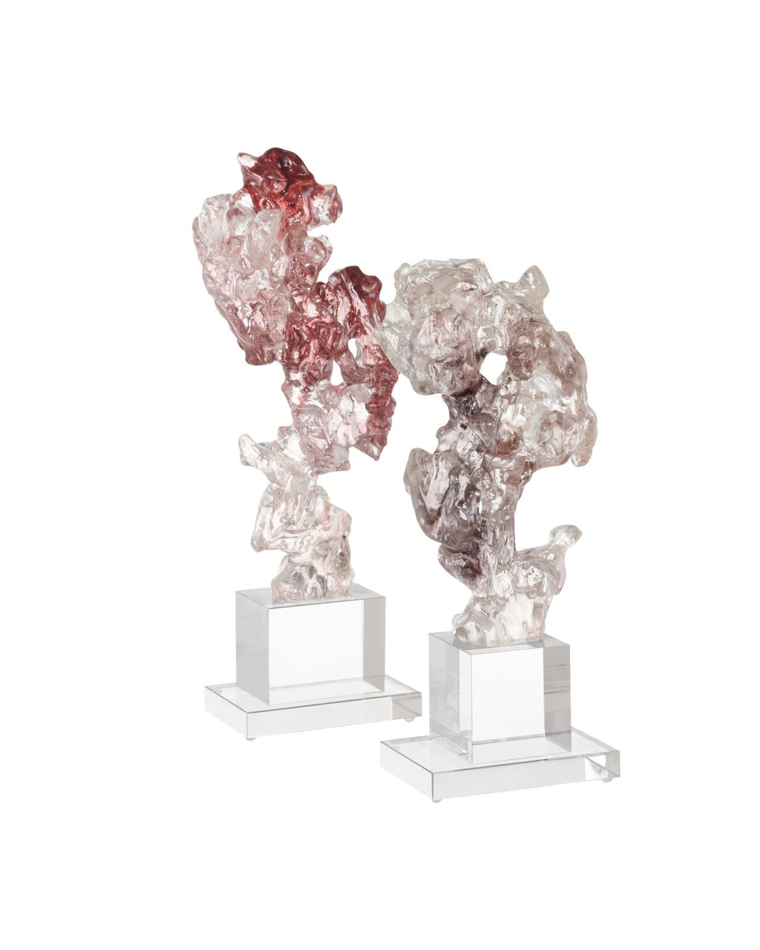 Decorative Objects Faux Rock Crystal Medium Sculpture