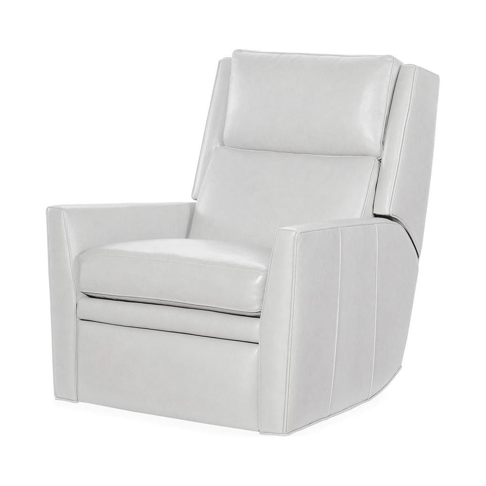 Rental Cloud Zero Gravity Sky Recliner w/ Power Headrest in Bleached White Leather - Rental Price/Week