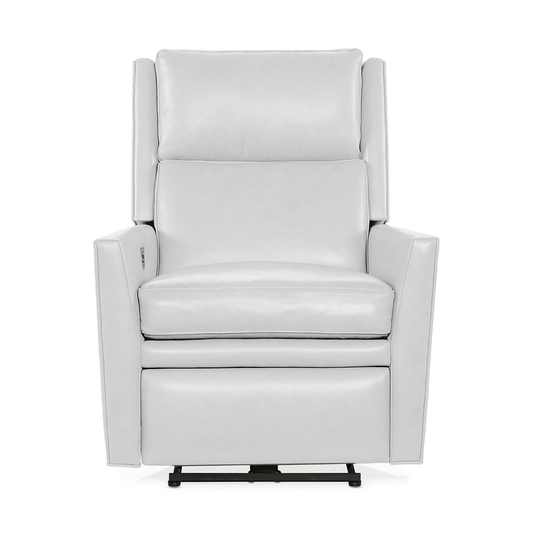 Cloud Zero Gravity Sky Recliner w/ Power Headrest in Bleached White Leather