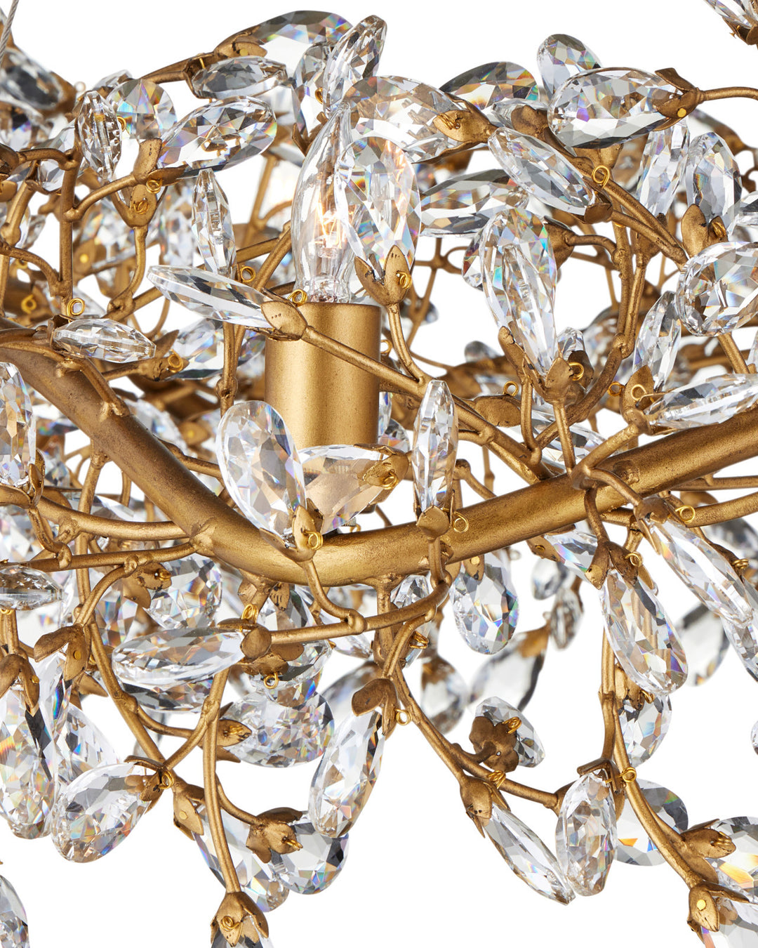 Crystal Bud Large Ring Chandelier