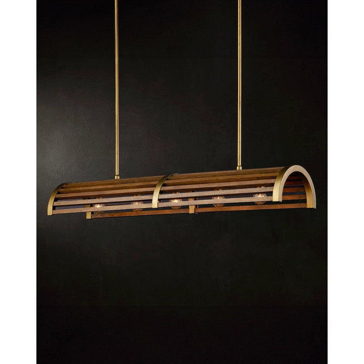 Woodbine Chestnut Rectangular Chandelier