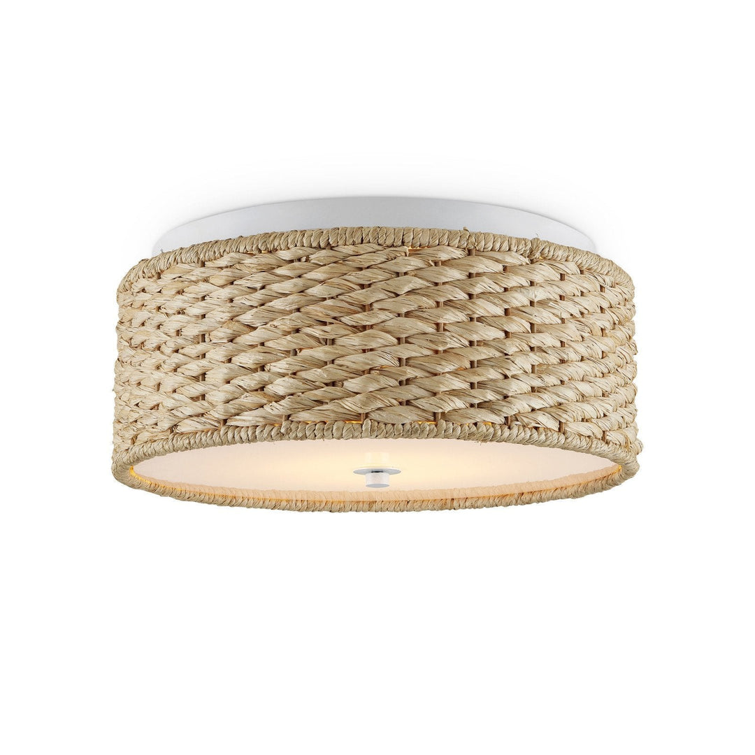 Colchester Raffia Flush Mount