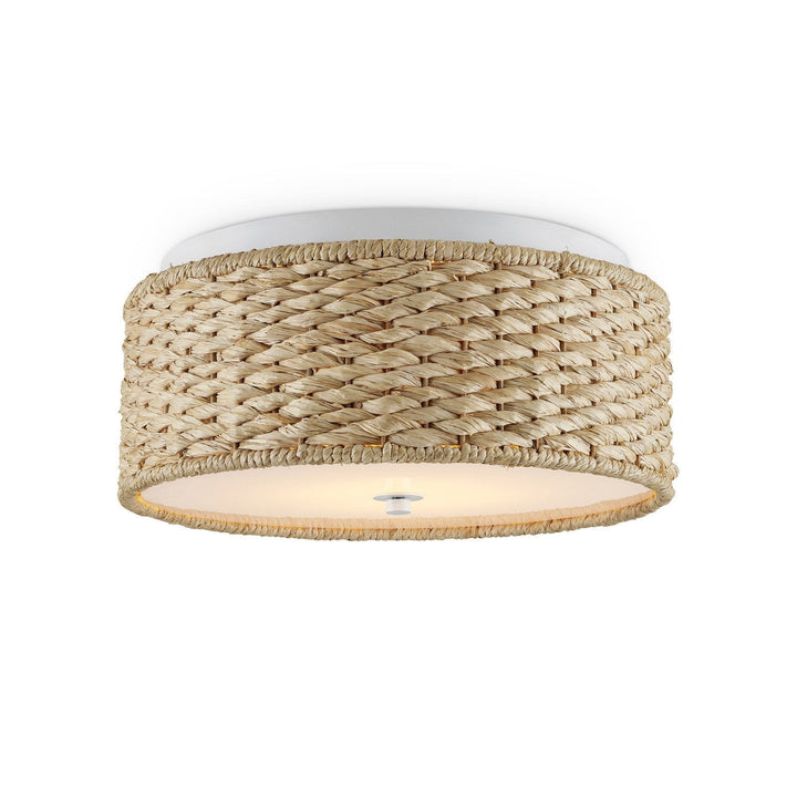 Colchester Raffia Flush Mount