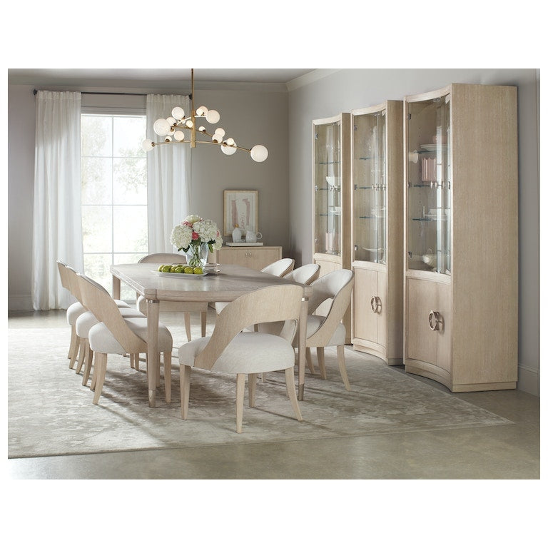 Nouveau Chic Rectangle Dining Table w/1-22in Leaf-Hooker-HOOKER-6500-75200-80-Dining Tables-2-France and Son