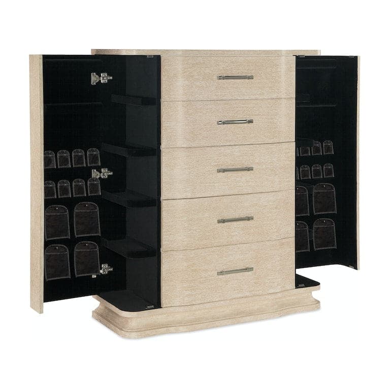 Nouveau Chic Five Drawer Chest-Hooker-HOOKER-6500-90010-80-Dressers-2-France and Son