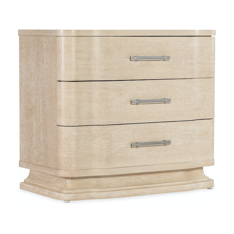 Nouveau Chic Three Drawer Nightstand-Hooker-HOOKER-6500-90016-80-Dressers-1-France and Son