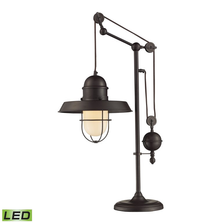 Farmhouse 32'' High 1-Light Desk Lamp - Oil Rubbed Bronze - Includes LED Bulb-Elk Home-65072-1-LED-Table Lamps-1-France and Son