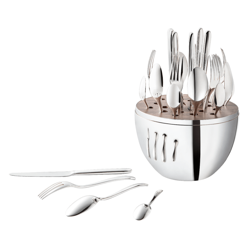 MOOD Silver-Plated 24-Piece Flatware Set