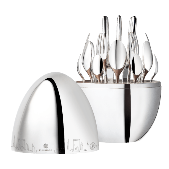 Flatware Set for 6 People (24 Pieces) Dubaï MOOD Skyline Sil, MOOD Skyline