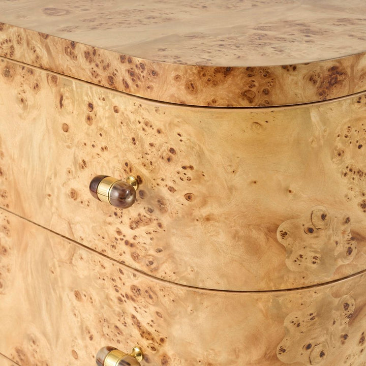 Dressers & Chests Albany Burl Bowfront Chest