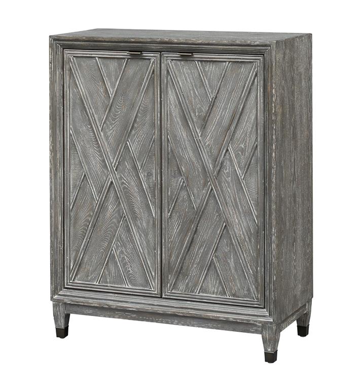 Two Door Wine Cabinet-Coast2Coast Home-C2CA-66110-Bookcases & Cabinets-2-France and Son