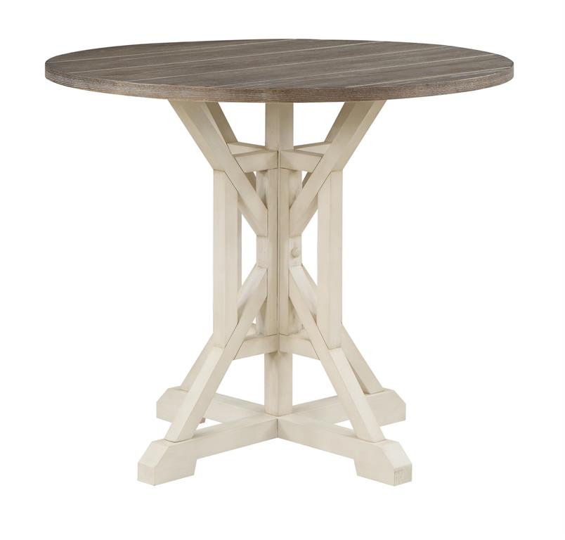 Round Counter Height Dining Table-Coast2Coast Home-C2CA-66122-Dining TablesCream-3-France and Son