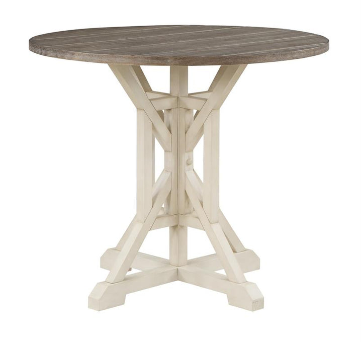 Round Counter Height Dining Table-Coast2Coast Home-C2CA-66122-Dining TablesCream-3-France and Son