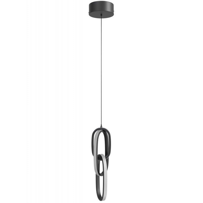 Circa Collection Black Looping Pendant Black INTEGRATED  LED