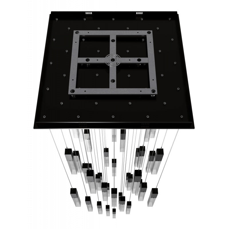 The Original Glacier Snow Avenue Collection Dark Bronze 41 Light Pendant Fixture Bronze 41