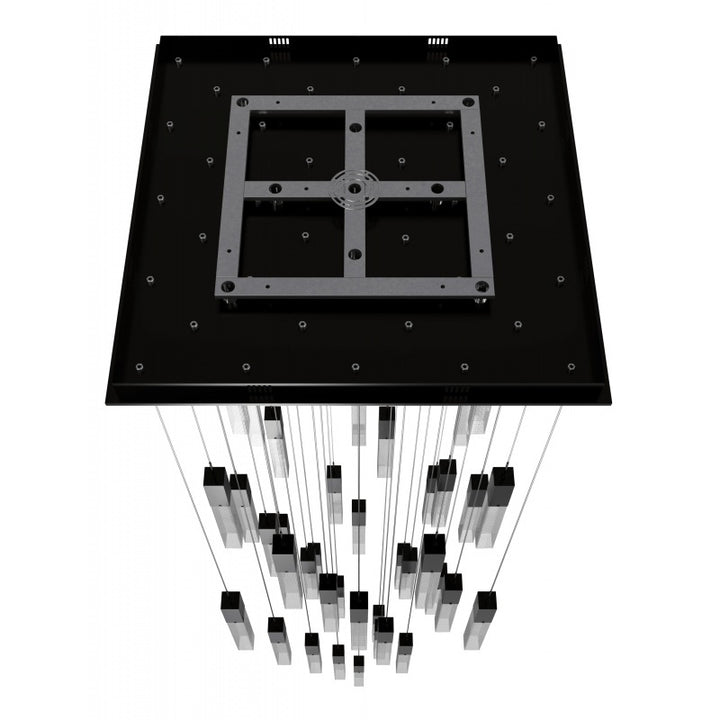 The Original Glacier Snow Avenue Collection Dark Bronze 41 Light Pendant Fixture Bronze 41