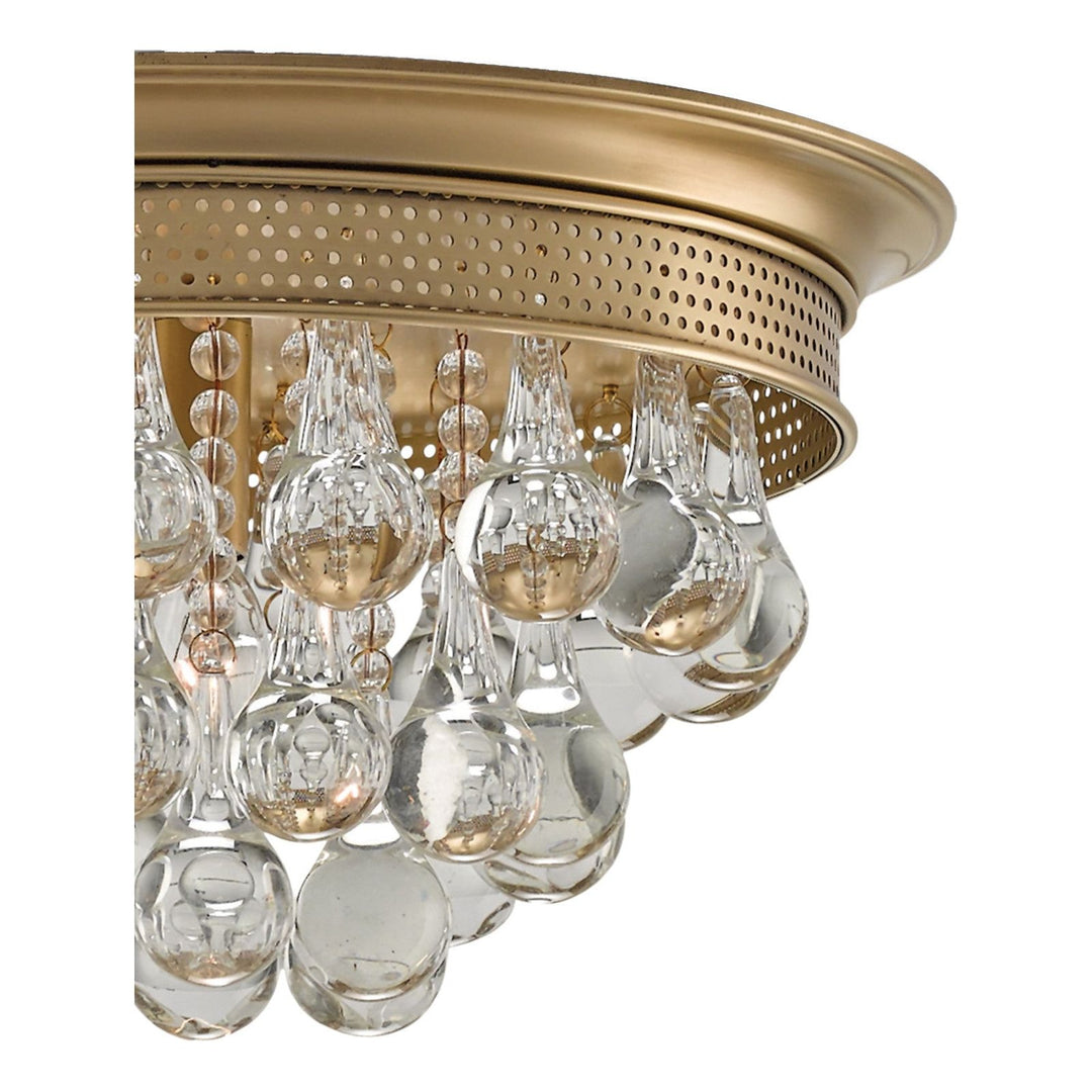 Worthing Brass Flush Mount