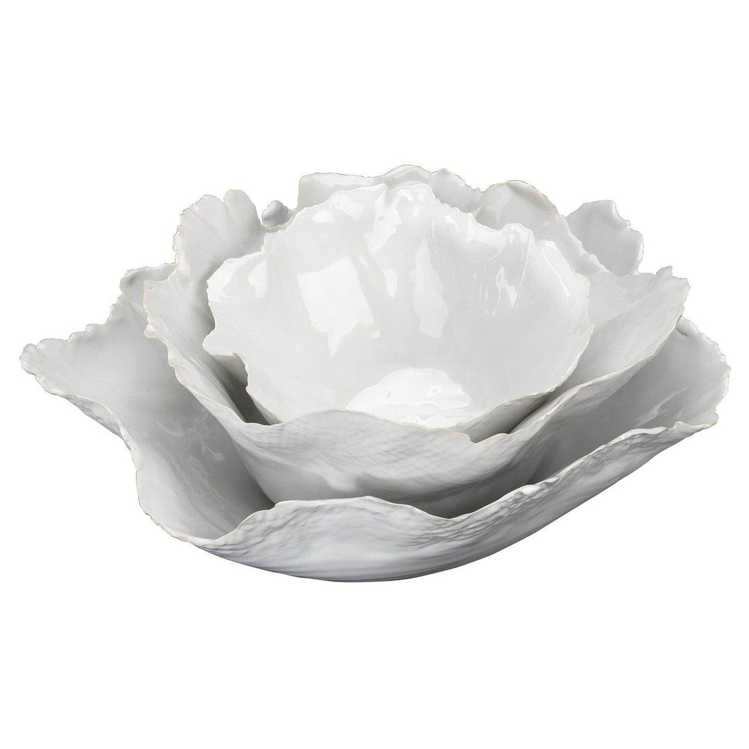 Fleur Ceramic Bowls (set of 3)-Jamie Young-JAMIEYO-7FLEU-BOWH-Bowls-3-France and Son