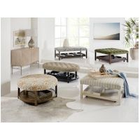 Henri Square Non-Tufted Tray Ottoman