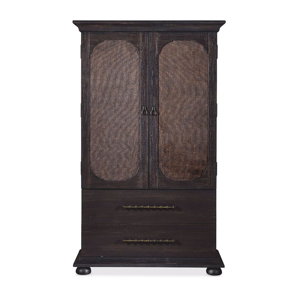 Armoires & Wardrobes Montana Small Wardrobe - Black - Wood