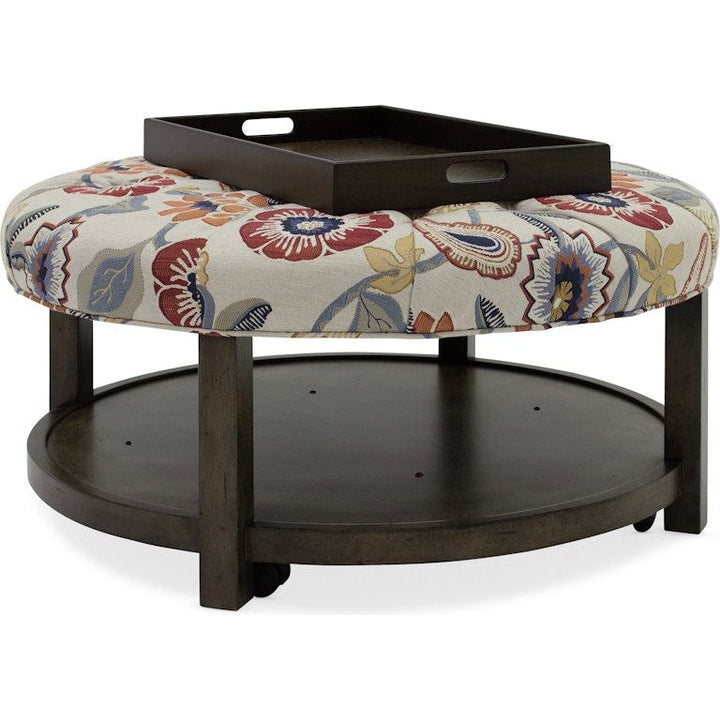 Harlow Round Tufted Ottoman