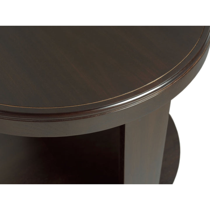 Libby Langdon Oakleigh End Table - Dark Sable - Birch Solids & Walnut