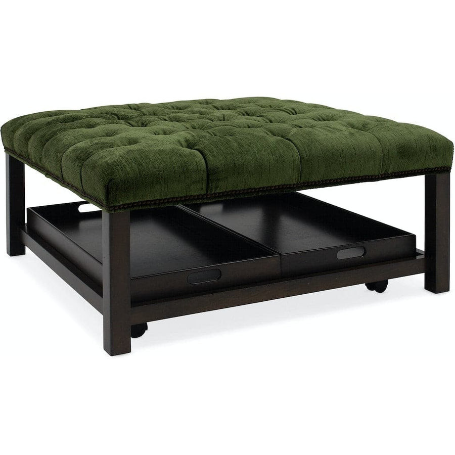 Henri Square Tufted Tray Ottoman-Hooker Furniture Custom-HFC-6731-006-Stools & Ottomans-1-France and Son