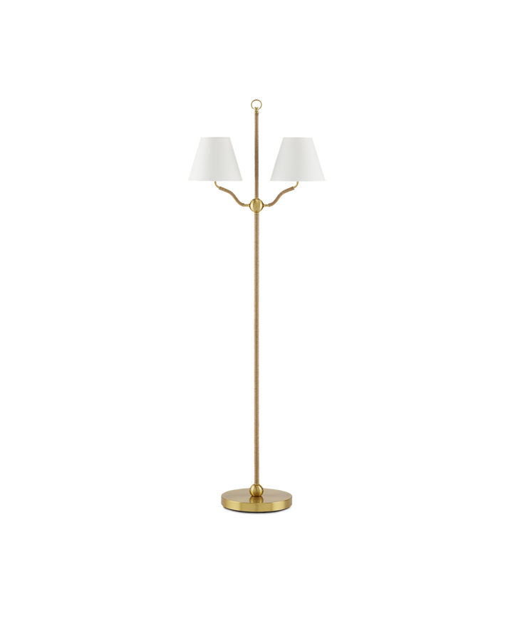 Sirocco Brass Floor Lamp