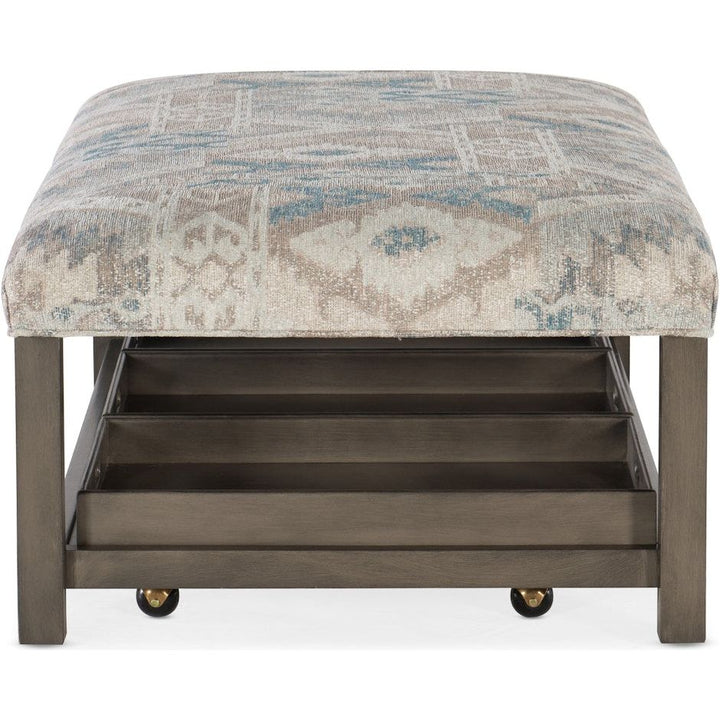 Hollis Rectangle Non-Tufted Tray Ottoman