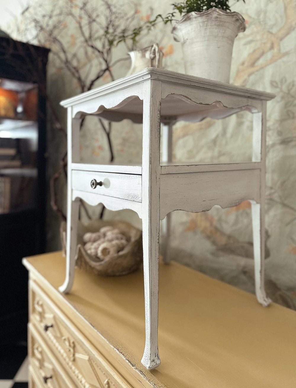 Charleston One-Drawer Accent Table - 18"-Hooker-HOOKER-6750-50005-05-Side TablesMagnolia White-2-France and Son