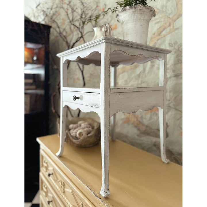 Charleston One-Drawer Accent Table - 18"-Hooker-HOOKER-6750-50005-05-Side TablesMagnolia White-2-France and Son