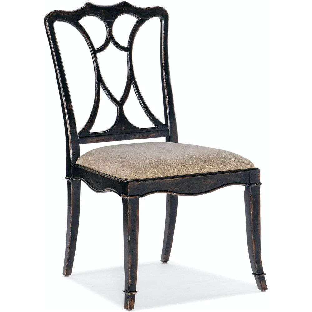 Charleston Upholstered Seat Side Chair-2 per carton/price ea-Hooker-HOOKER-6750-75310-97-Dining ChairsBlack Cherry-3-France and Son