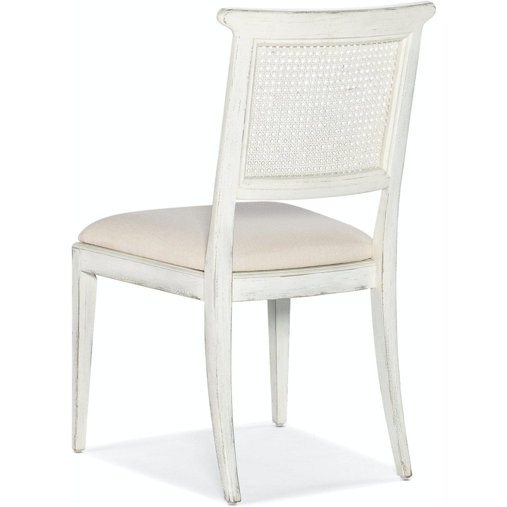 Charleston Upholstered Seat Side Chair-2 per carton/price ea-Hooker-HOOKER-6750-75410-05-Dining ChairsMagnolia White-2-France and Son