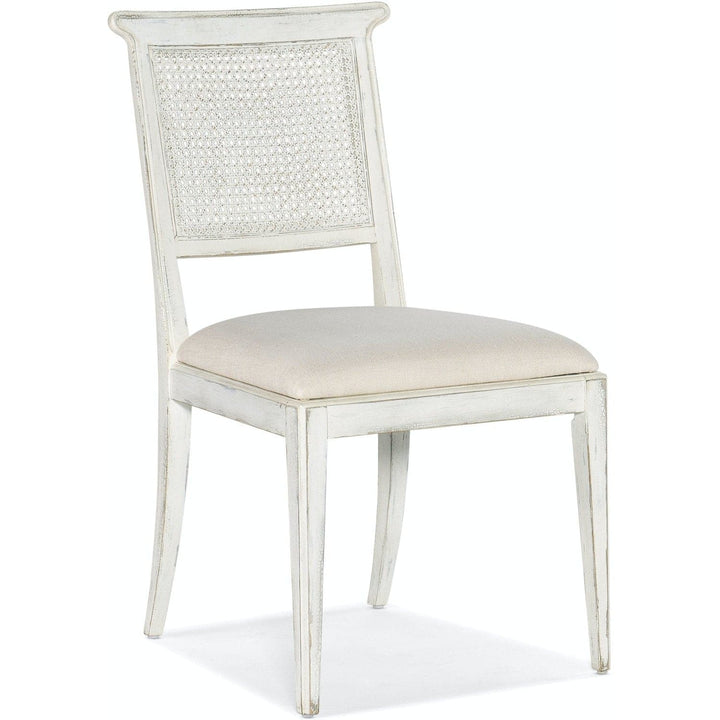 Charleston Upholstered Seat Side Chair-2 per carton/price ea-Hooker-HOOKER-6750-75410-05-Dining ChairsMagnolia White-1-France and Son