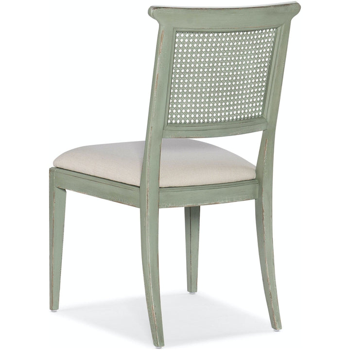 Charleston Upholstered Seat Side Chair-2 per carton/price ea-Hooker-HOOKER-6750-75410-05-Dining ChairsMagnolia White-4-France and Son