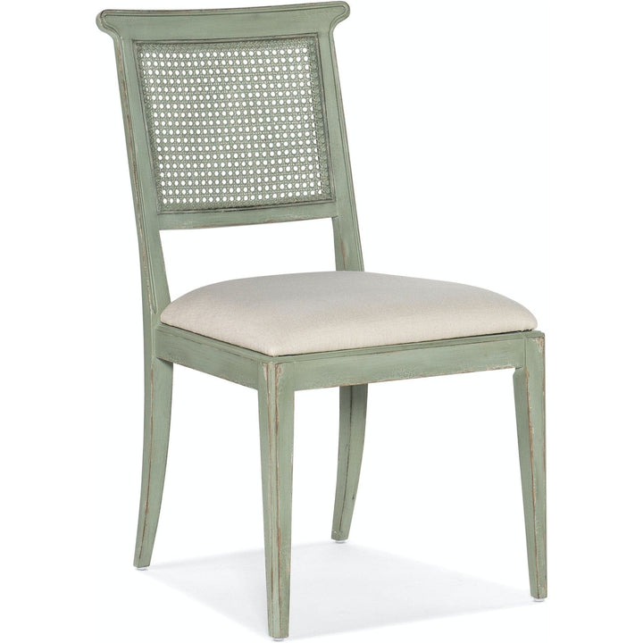 Charleston Upholstered Seat Side Chair-2 per carton/price ea-Hooker-HOOKER-6750-75410-32-Dining ChairsVerdigris Green-3-France and Son