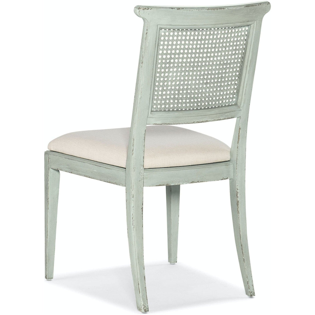 Charleston Upholstered Seat Side Chair-2 per carton/price ea-Hooker-HOOKER-6750-75410-05-Dining ChairsMagnolia White-8-France and Son