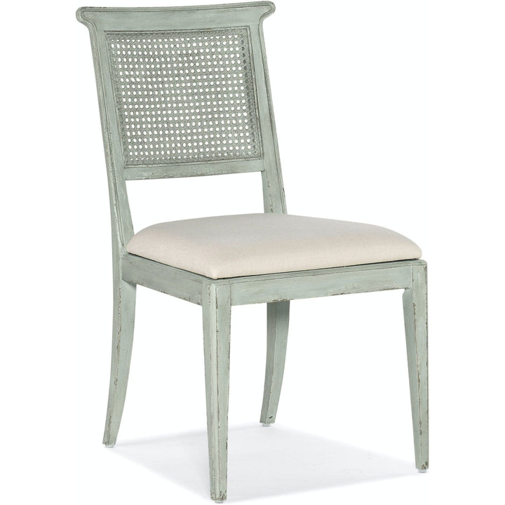 Charleston Upholstered Seat Side Chair-2 per carton/price ea-Hooker-HOOKER-6750-75410-40-Dining ChairsHaint Blue-7-France and Son