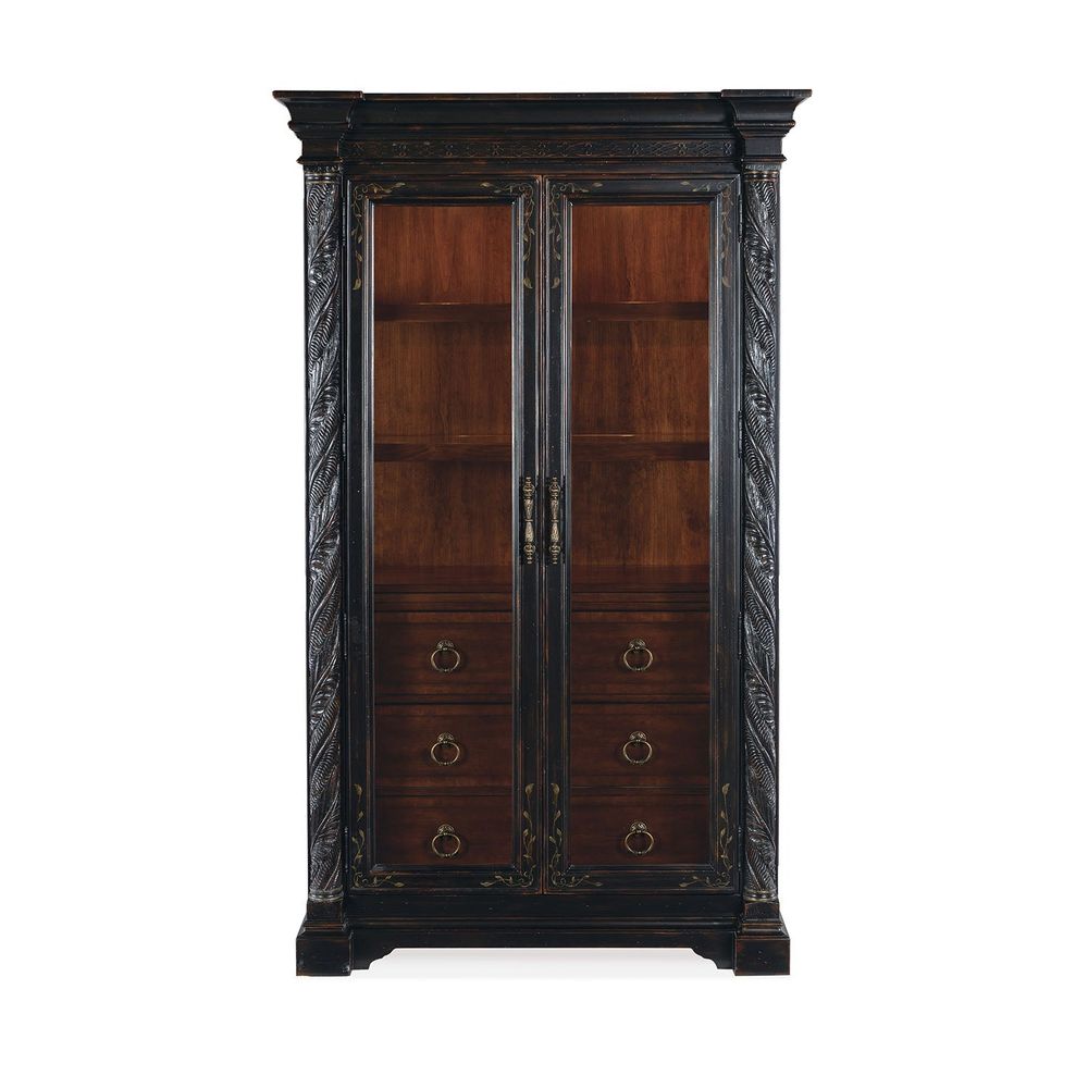 Cabinets & Curios Hampton Display Cabinet - Black Brown