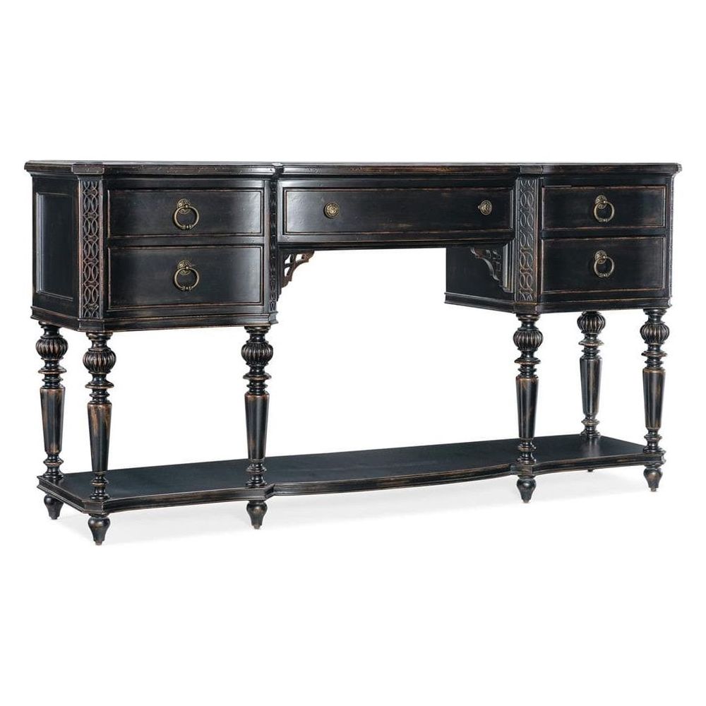 Sideboards & Credenzas Hampton Five-Drawer Server - Black - Metal Wood