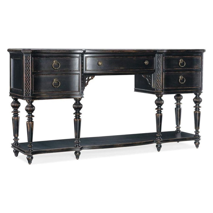 Sideboards & Credenzas Hampton Five-Drawer Server - Black - Metal Wood