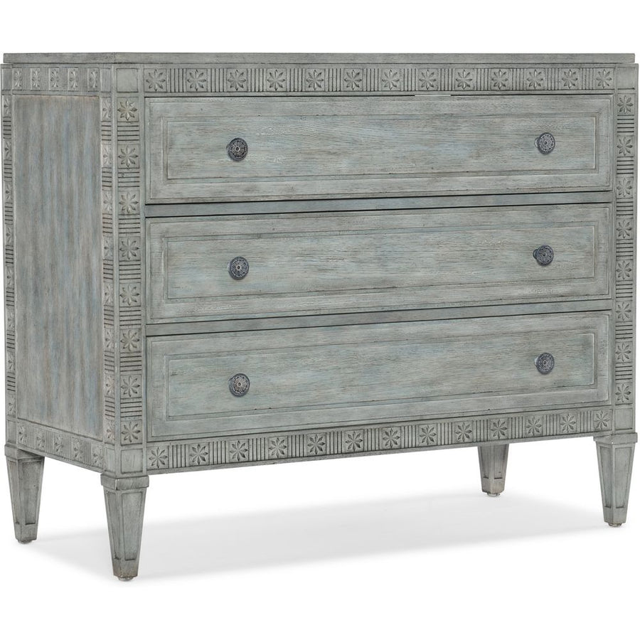 Dressers & Chests Charleston Three - Drawer Chest - Waterscape Blue
