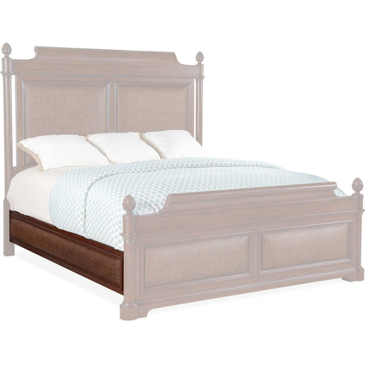 Charleston Cal King Panel Bed - Dark Wood
