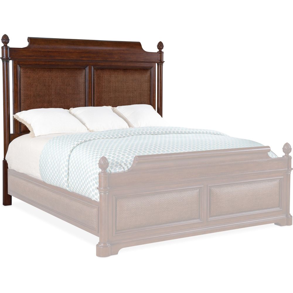 Beds Charleston King Panel Bed - Dark Wood
