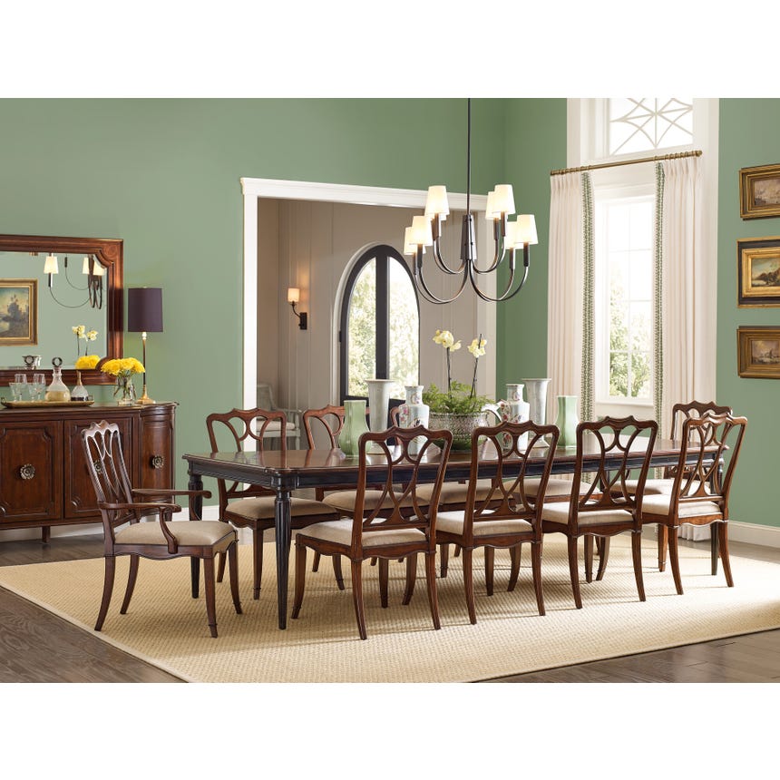 Hamption Upholstered Seat Arm Chair